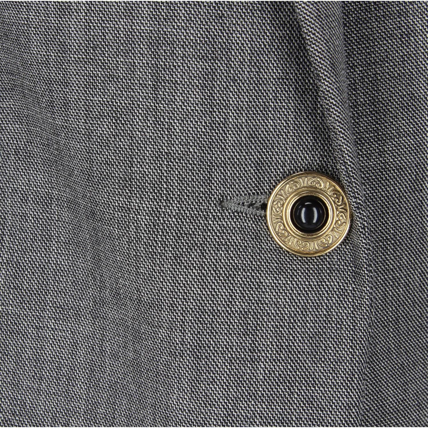 1980s Gianni Versace Grey Wool Vintage Jacket 1