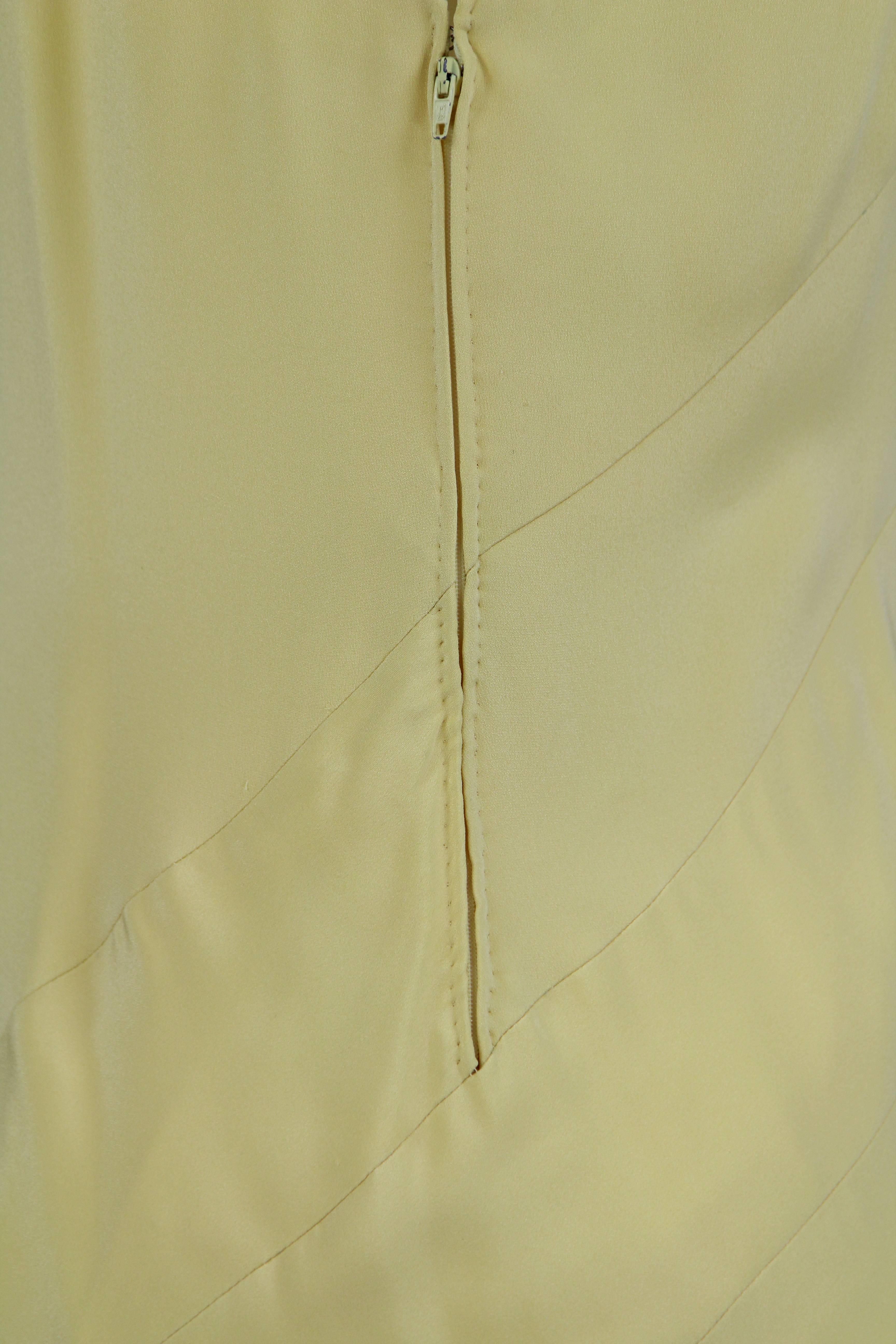 1980S Artisanal Yellow Long Dress 3