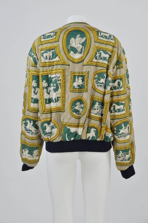 1980s Hermès Reversible Silk Jacket at 1stDibs