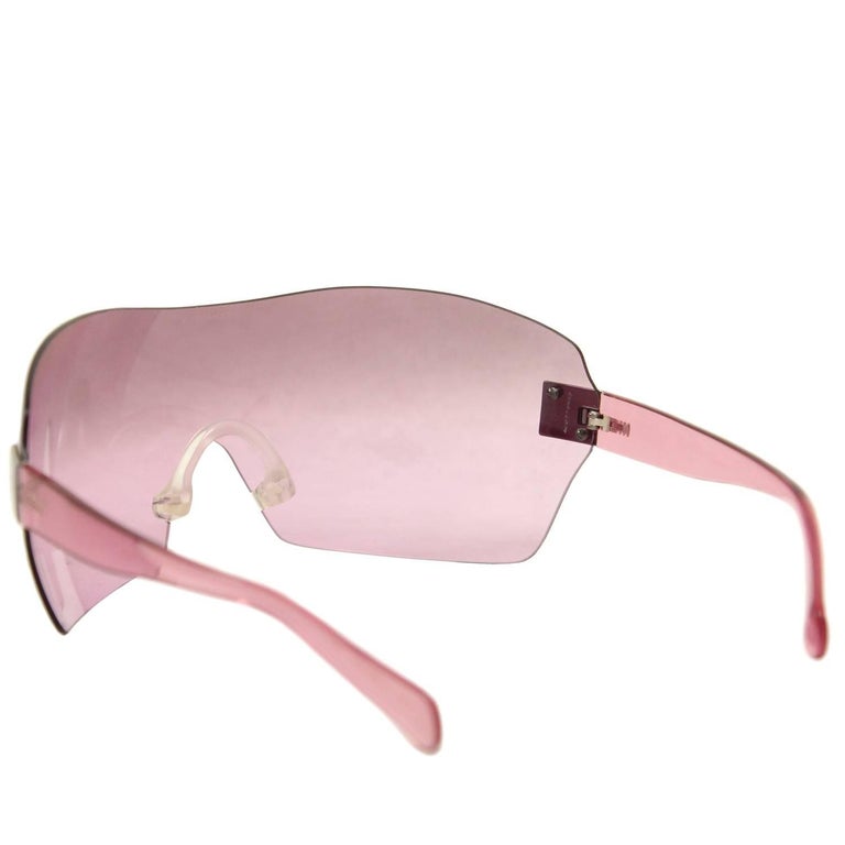 2000s Chanel Transparent Pink Sunglasses at 1stDibs | 2000s pink ...
