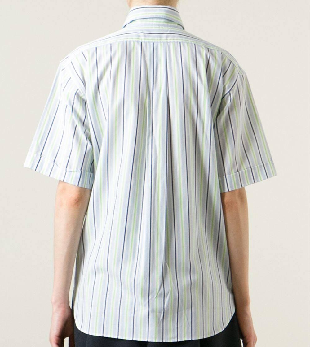 Gray Céline Striped Cotton Vintage Shirt, 2000s