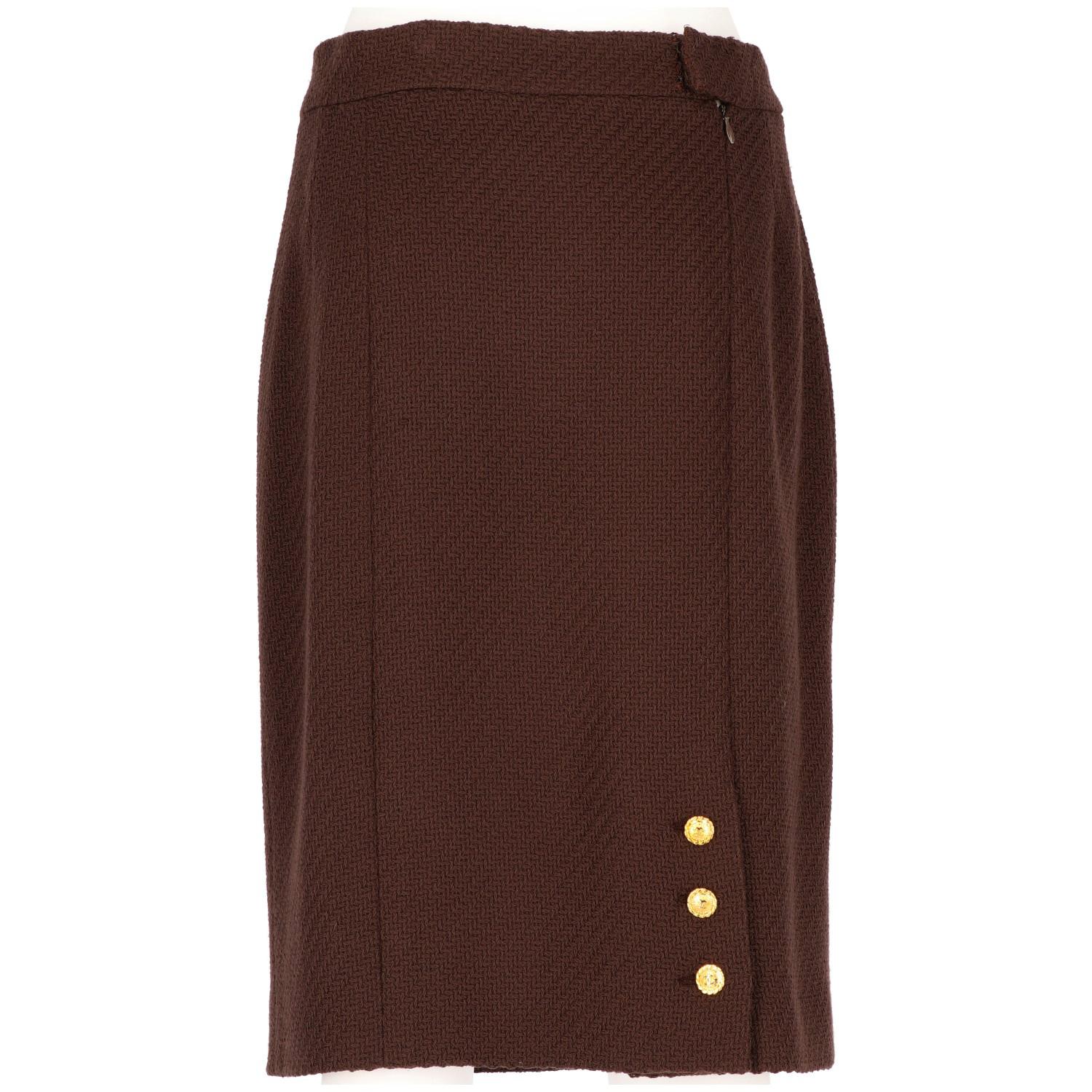 Women's 1990s Chanel brown Vintage Skirt Suit