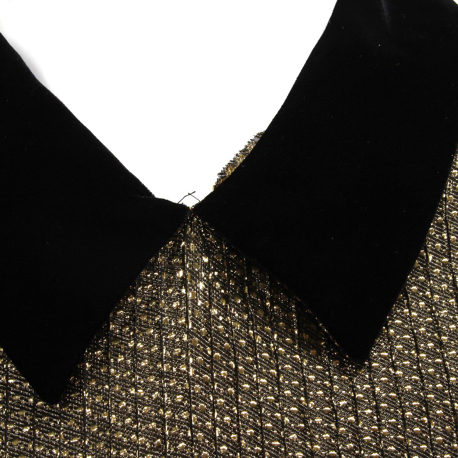 1980s Valentino gold lurex Dress 3