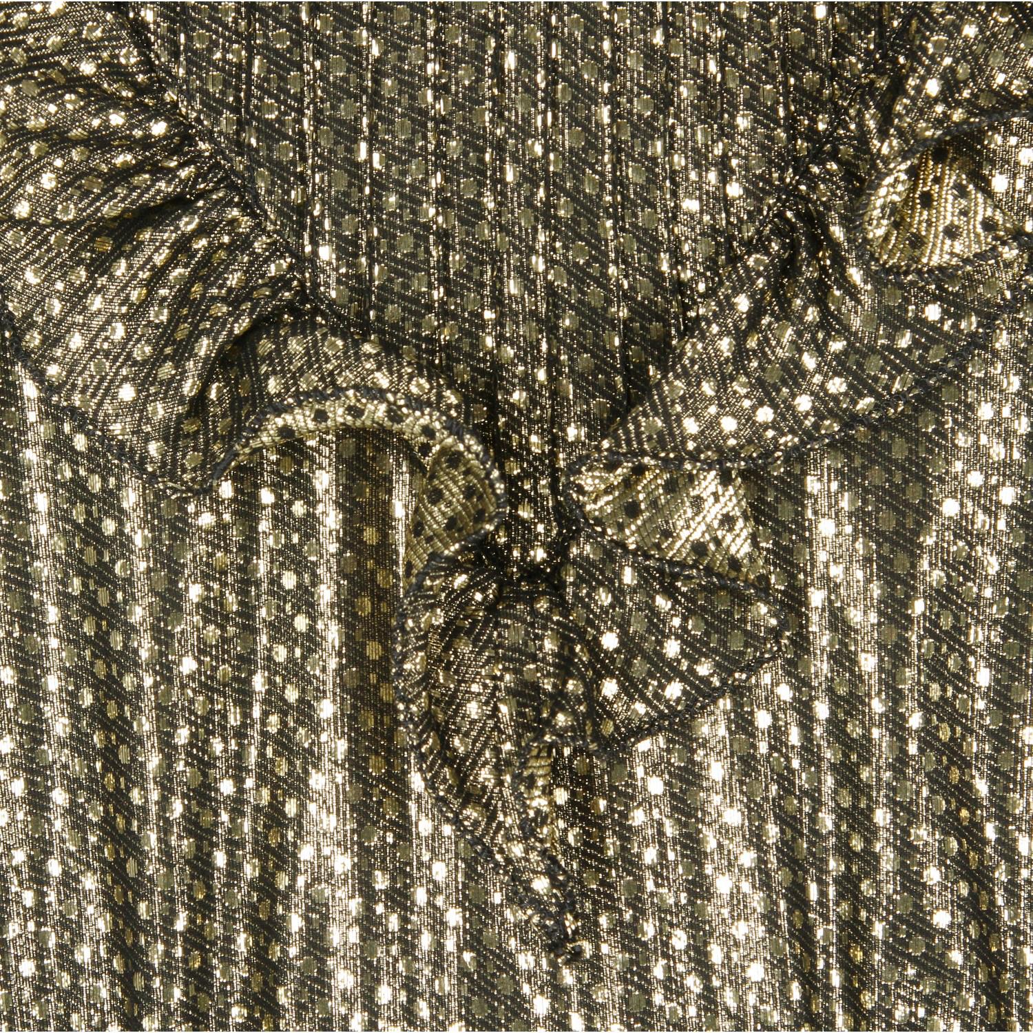 1980s Valentino gold lurex Dress 2