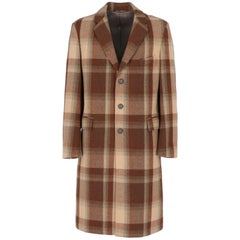 Hugo Boss Vintage Wool Tartan Coat, 1990s 