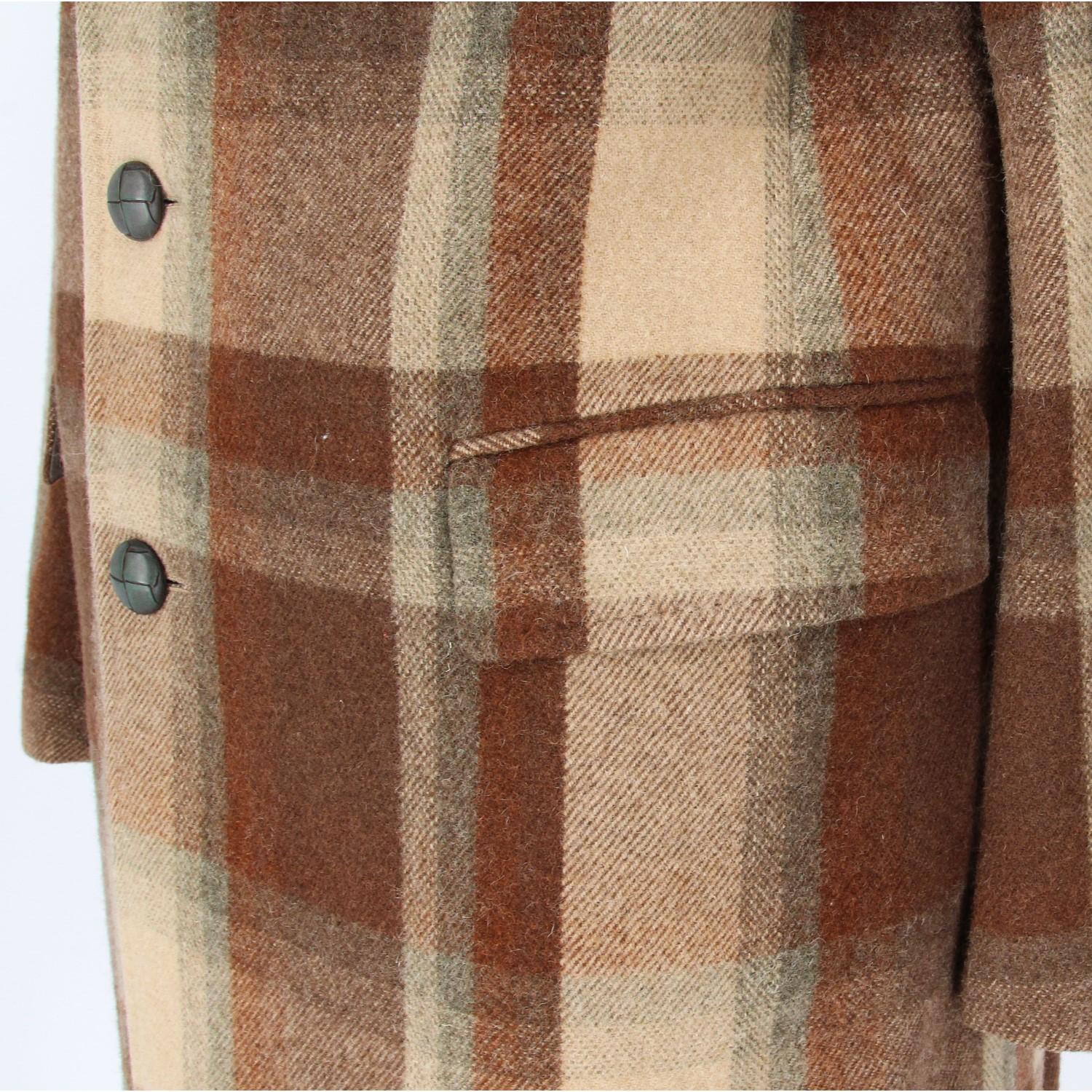 Hugo Boss Vintage Wool Tartan Coat, 1990s  1