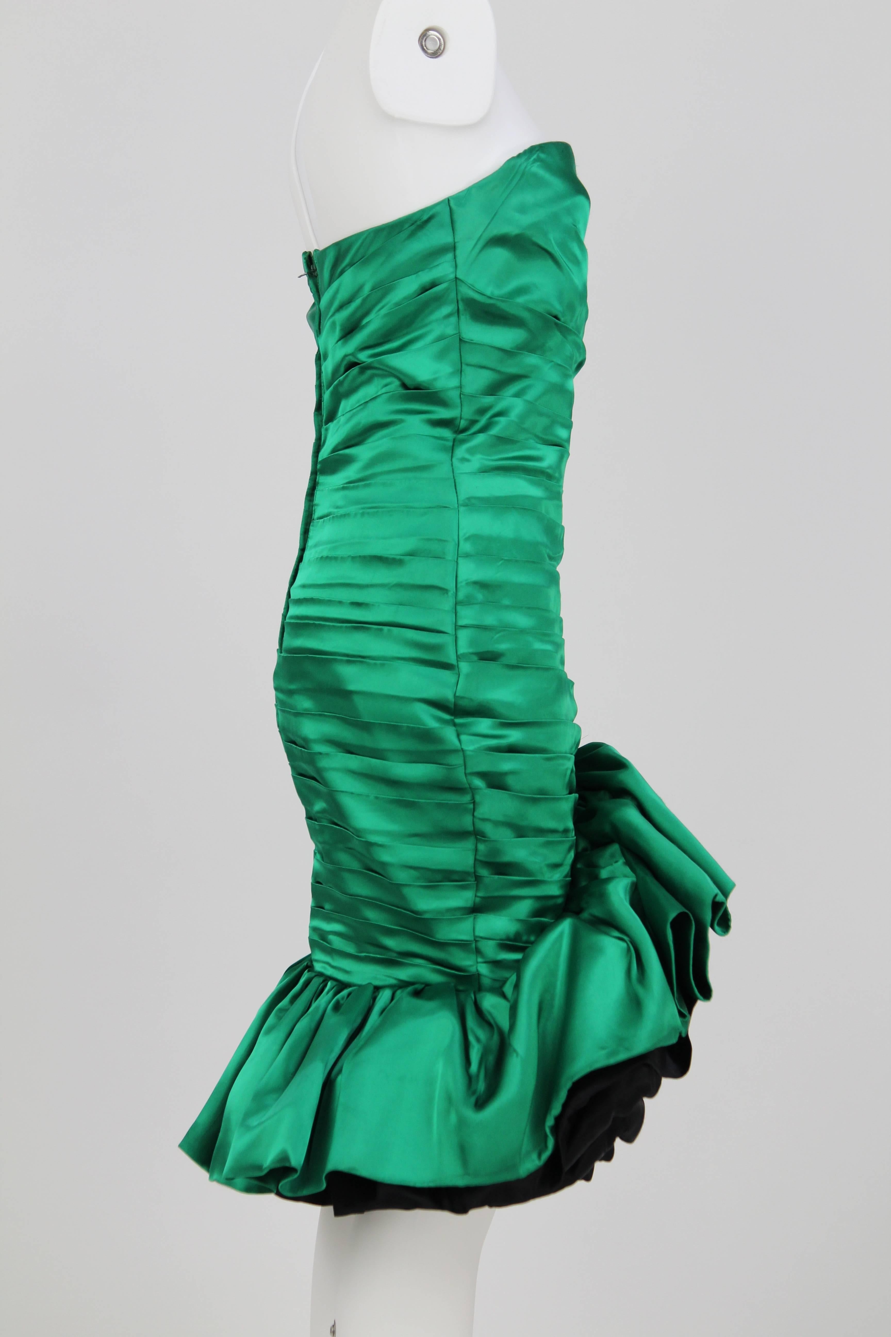 Green 1980s Handmade green Short Dress