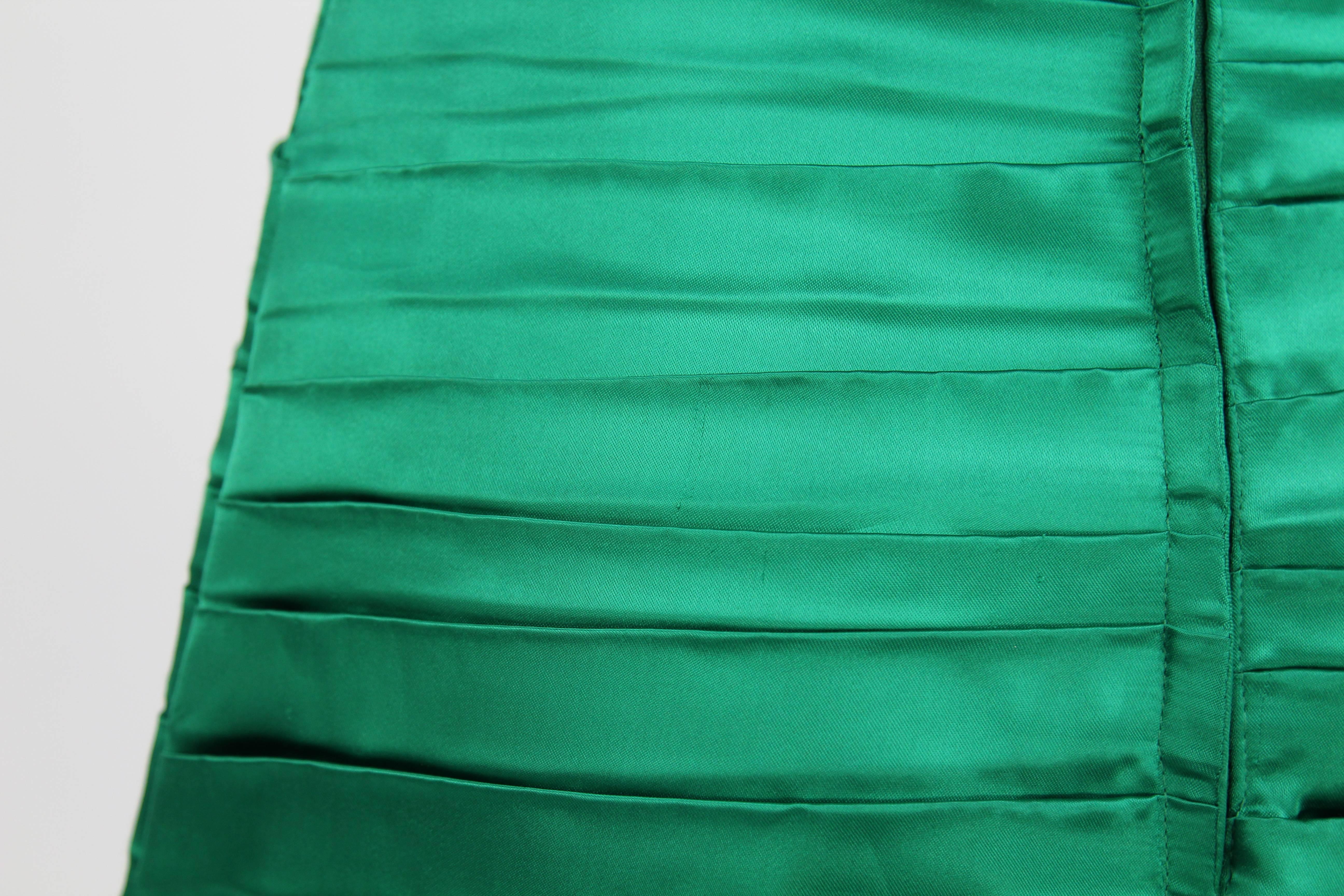 1980s Handmade green Short Dress 1