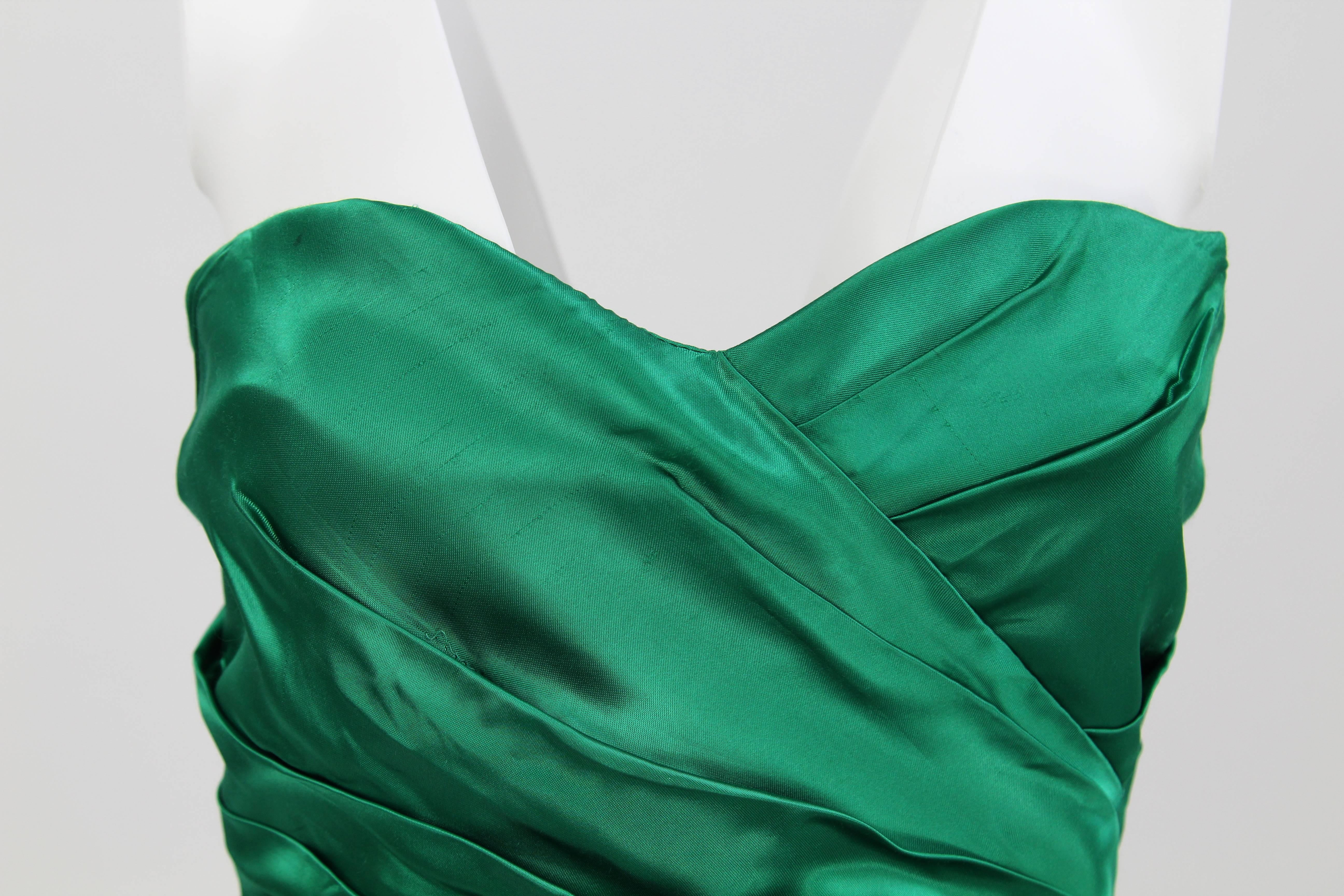 1980s Handmade green Short Dress 2