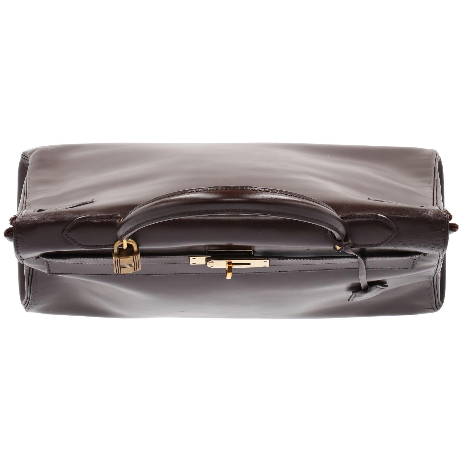 1966s Hermès Vintage Brown Leather Kelly Bag 1