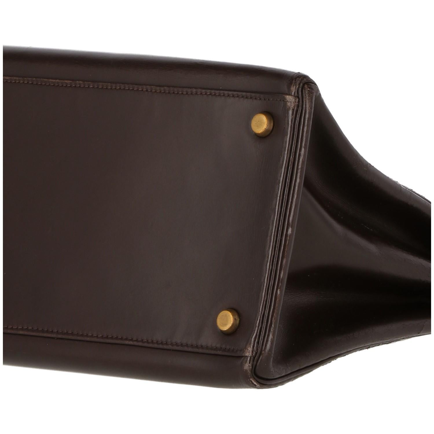 1966s Hermès Vintage Brown Leather Kelly Bag 4