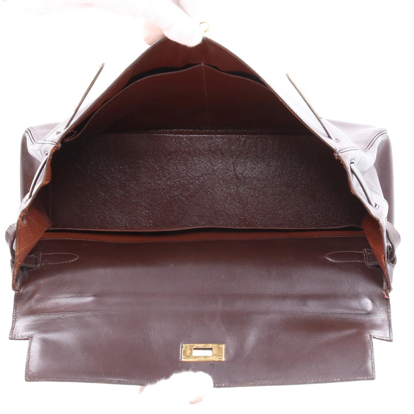 1966s Hermès Vintage Brown Leather Kelly Bag 5