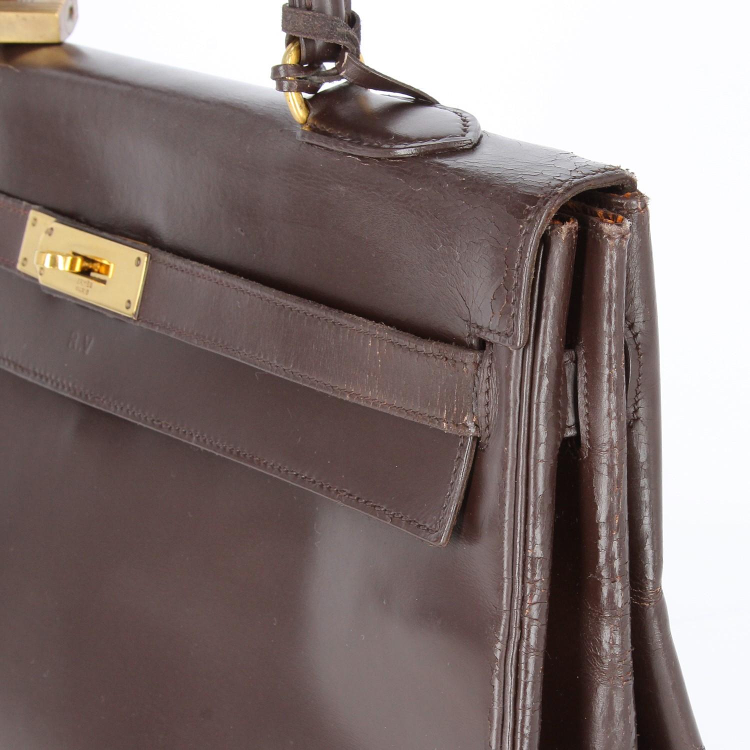 1966s Hermès Vintage Brown Leather Kelly Bag 9