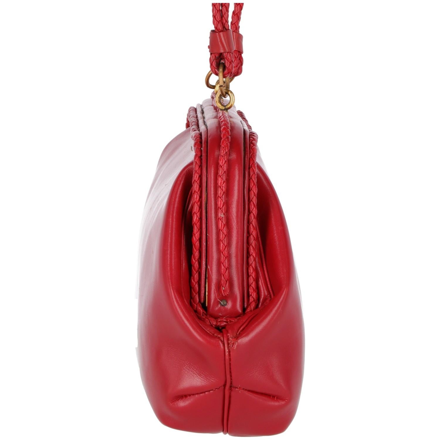 1960s Roberta di Camerino red bag  In Good Condition In Lugo (RA), IT