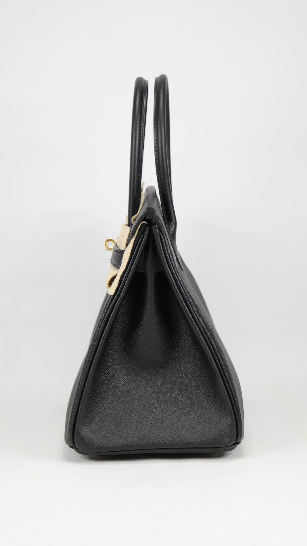 HERMES Birkin Bag 30cm Black Veau Togo Gold Hardware at 1stdibs  