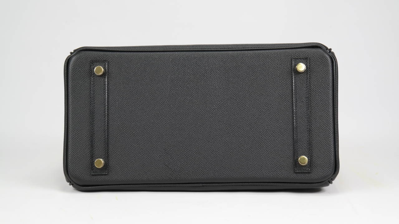 HERMES Birkin Bag 30cm Black Veau Togo Gold Hardware at 1stdibs