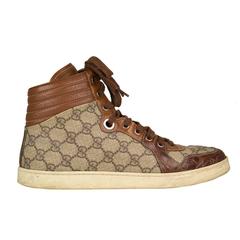 Gucci Hight Top Sneakers  41 Brown 2013.