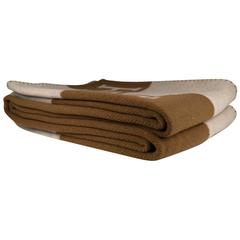 Hermes Avalon Blanket Ecru Camel H 2016.