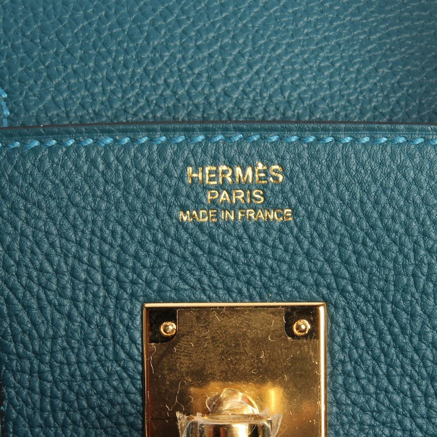 Hermes Handbag Birkin 30 1P Colvert Togo Leather Gold Hardware 2016 In New Condition In Miami, FL