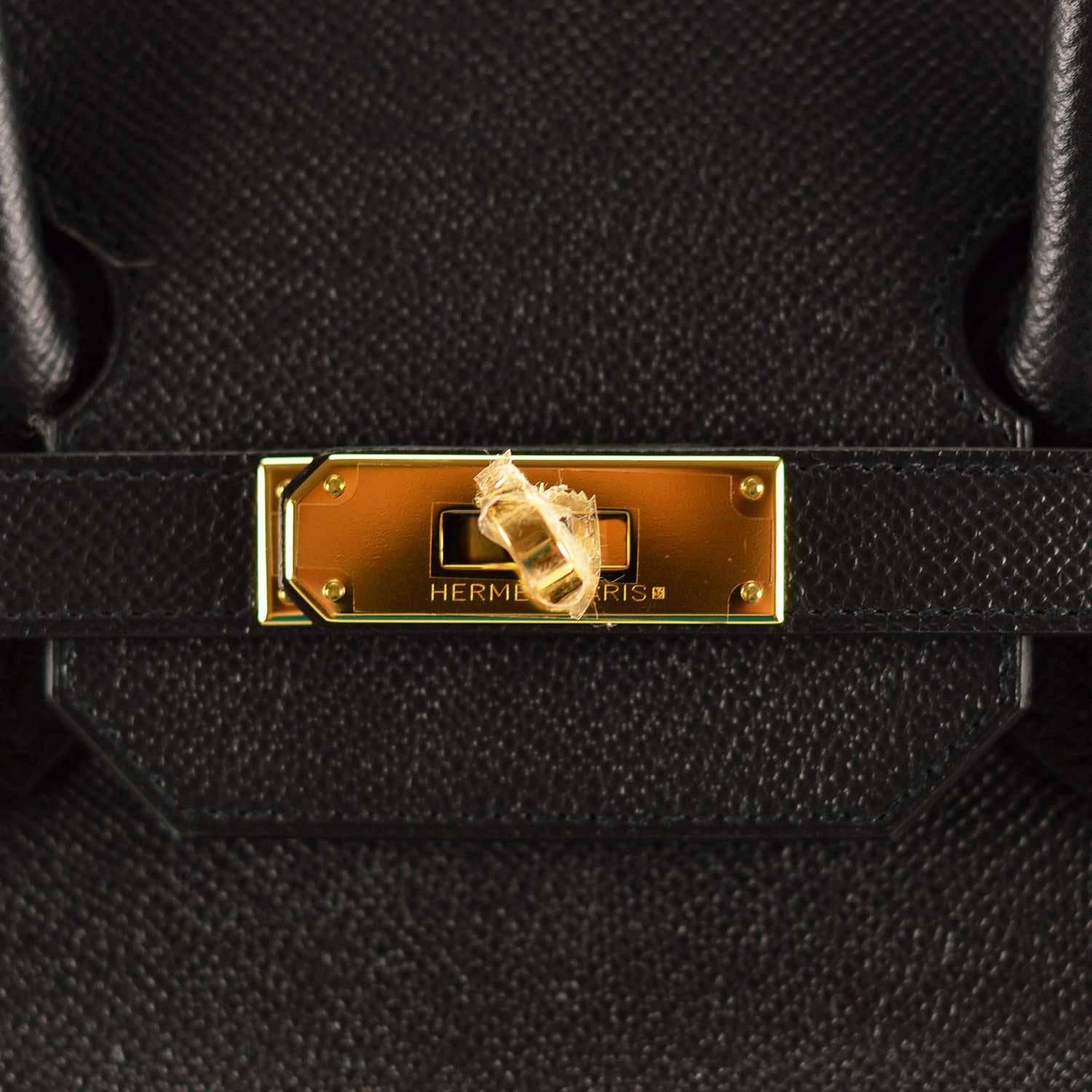 Hermes Birkin 35 Epsom Black Gold Hardware 1