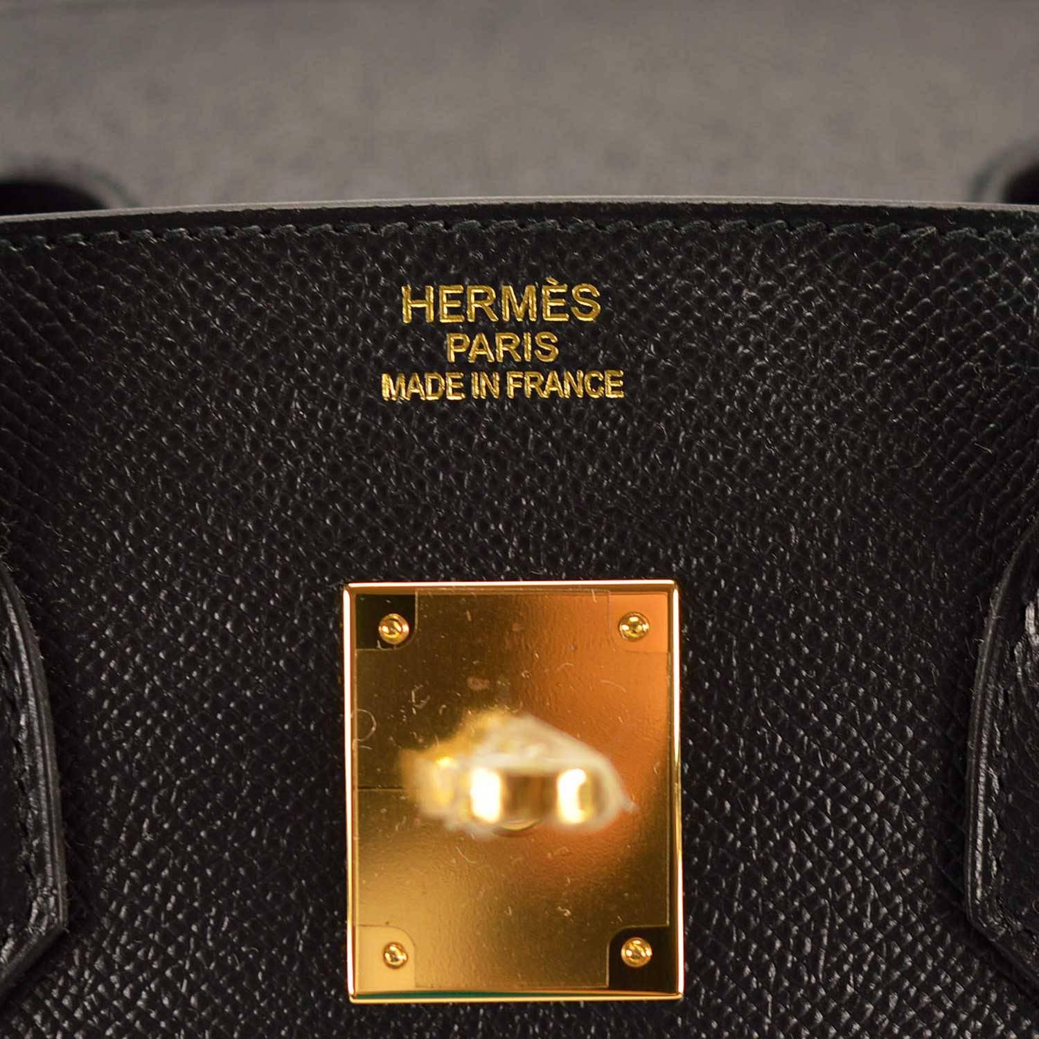 Hermes Birkin 35 Epsom Black Gold Hardware 2