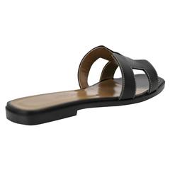 Oran Box Veau Sandale Noir Pique Ecrues 37