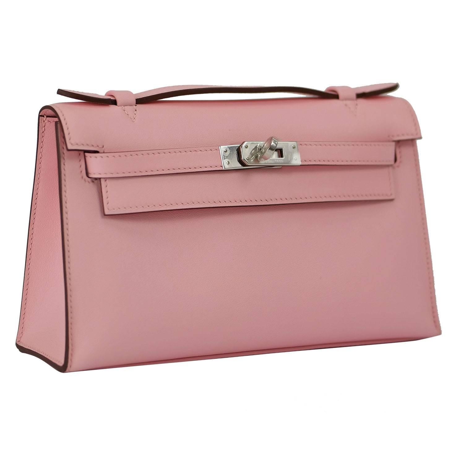 Hermes Mini Kelly Rose Sakura Palladium Hardware 2016.

Bought it in Hermes store in 2016

Pre-owned and never used.

Model: Mini Kelly

Dimension: 22cm width x 13cm height x 7cm length.

Leather; Swift

Color: Rose
