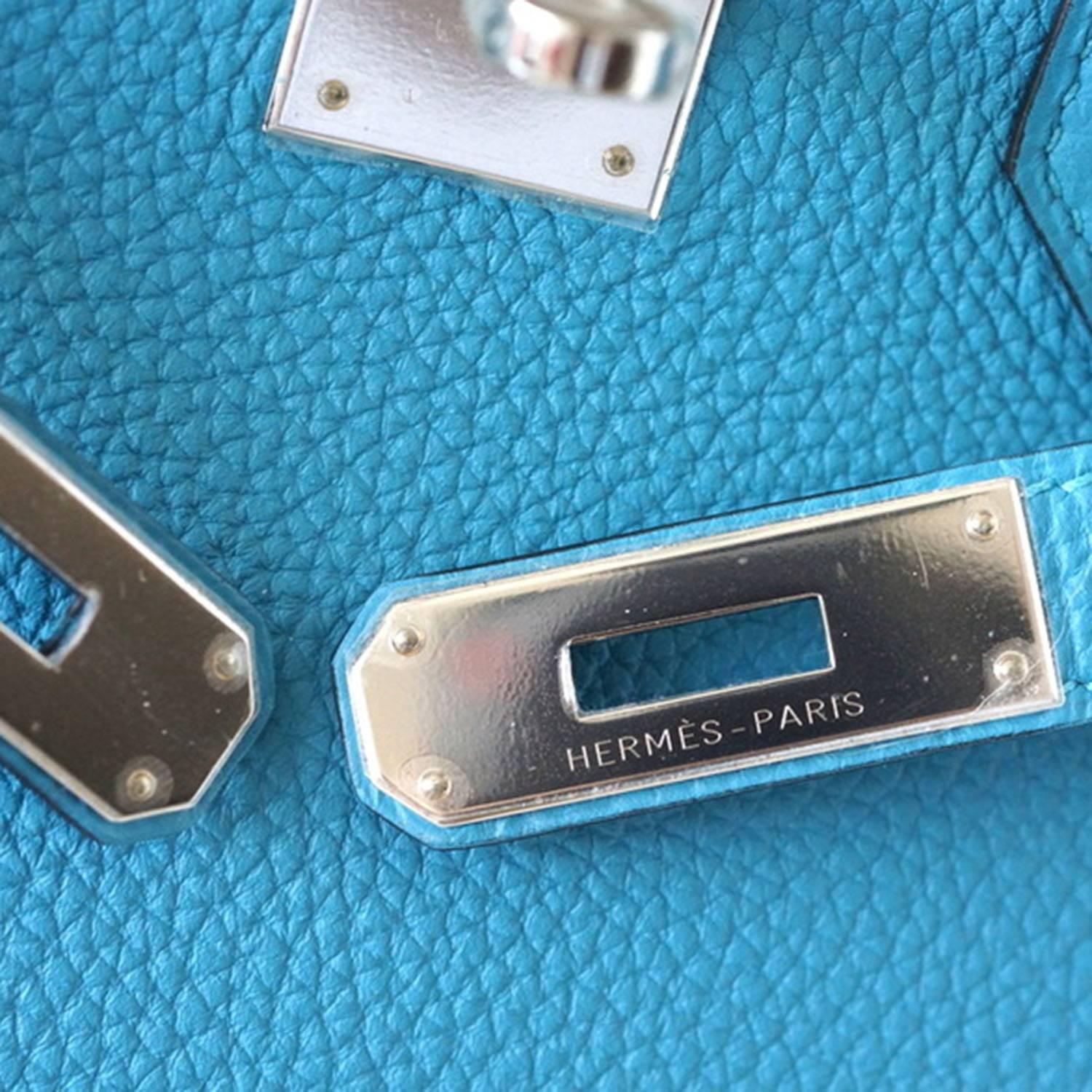small hermes brown purse - Hermes Birkin 30 Togo Turquoise Palladium Hardware For Sale at 1stdibs