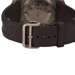 Hermes Clipper Chronographe Watch Rubber Strap Orange, Black, Brown 2012