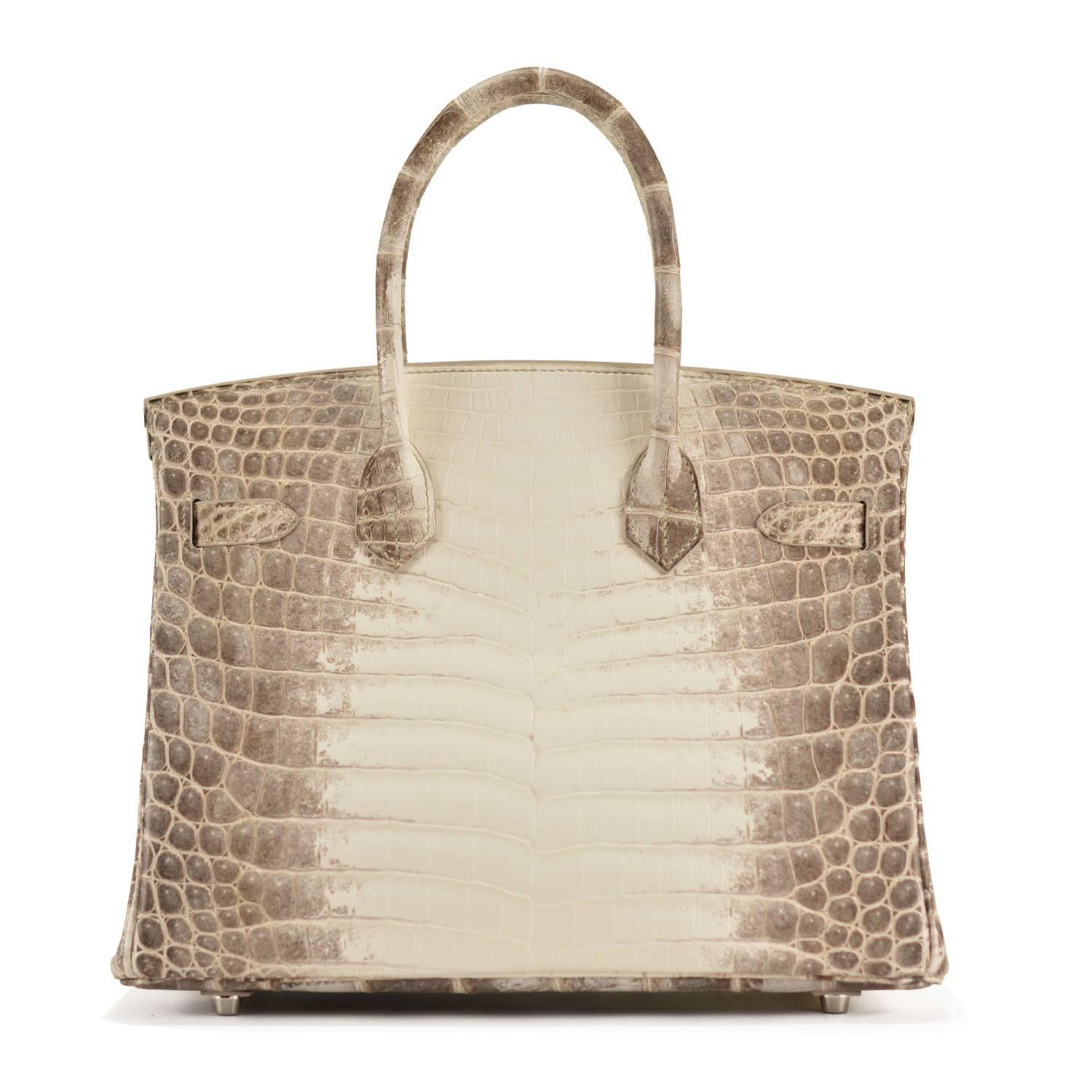 Hermes Birkin 30 Himalaya Crocodile Niloticus Palladium Hardware 2016 In New Condition In Miami, FL