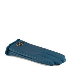 Hermes Gloves "Louise" 2 Tones Lambskin / Mink Leather Cashmere Lined PGHW 2016