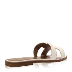 Hermes Sandale Oran Box Moka Piqres Ecrues 37, 5 Blanc Piqres 2016
