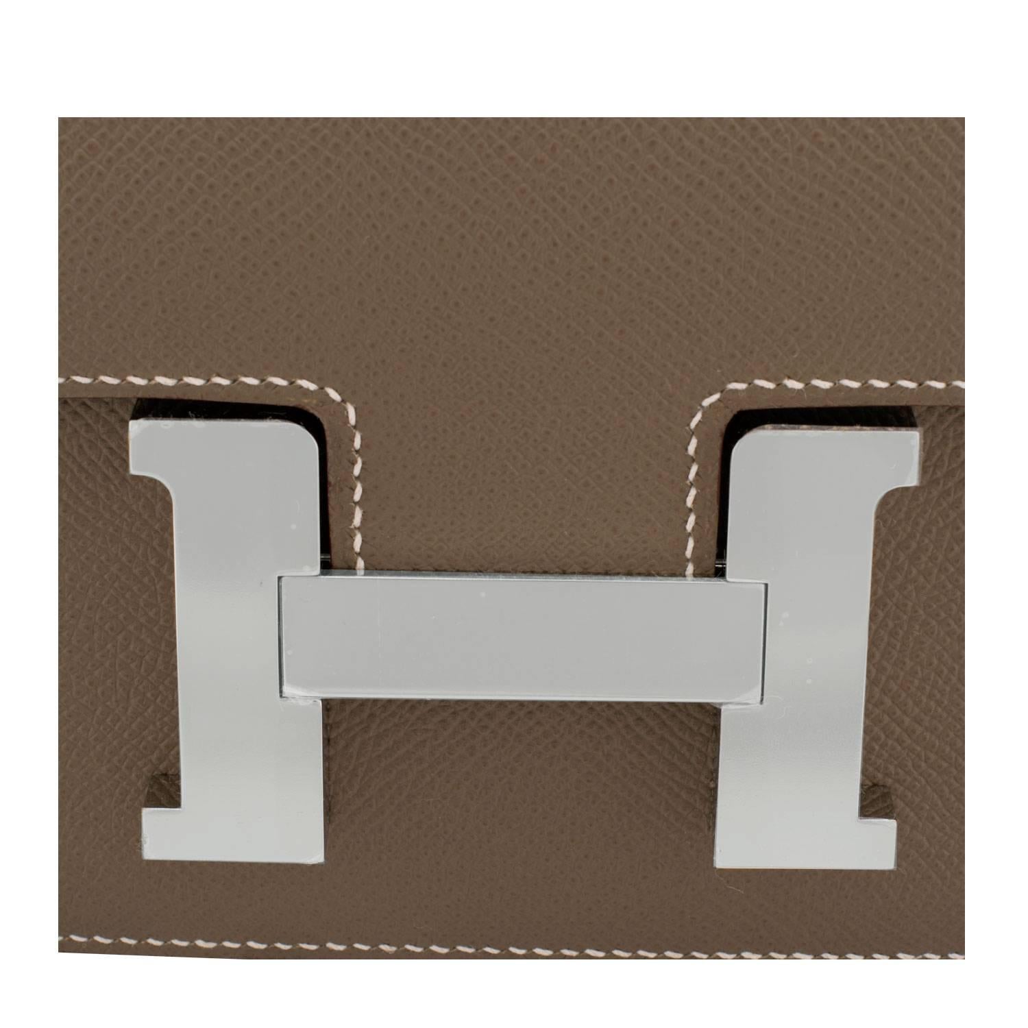 Hermes Handbag CONSTANCE III 24cm Epsom Leather 18 Etoupe Color PHW 2016 1