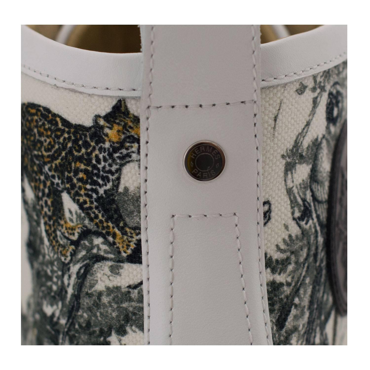 Hermes Woman Shoes Jimmy Equateur Tatoo Printed Canvas Calfskin 2016 1