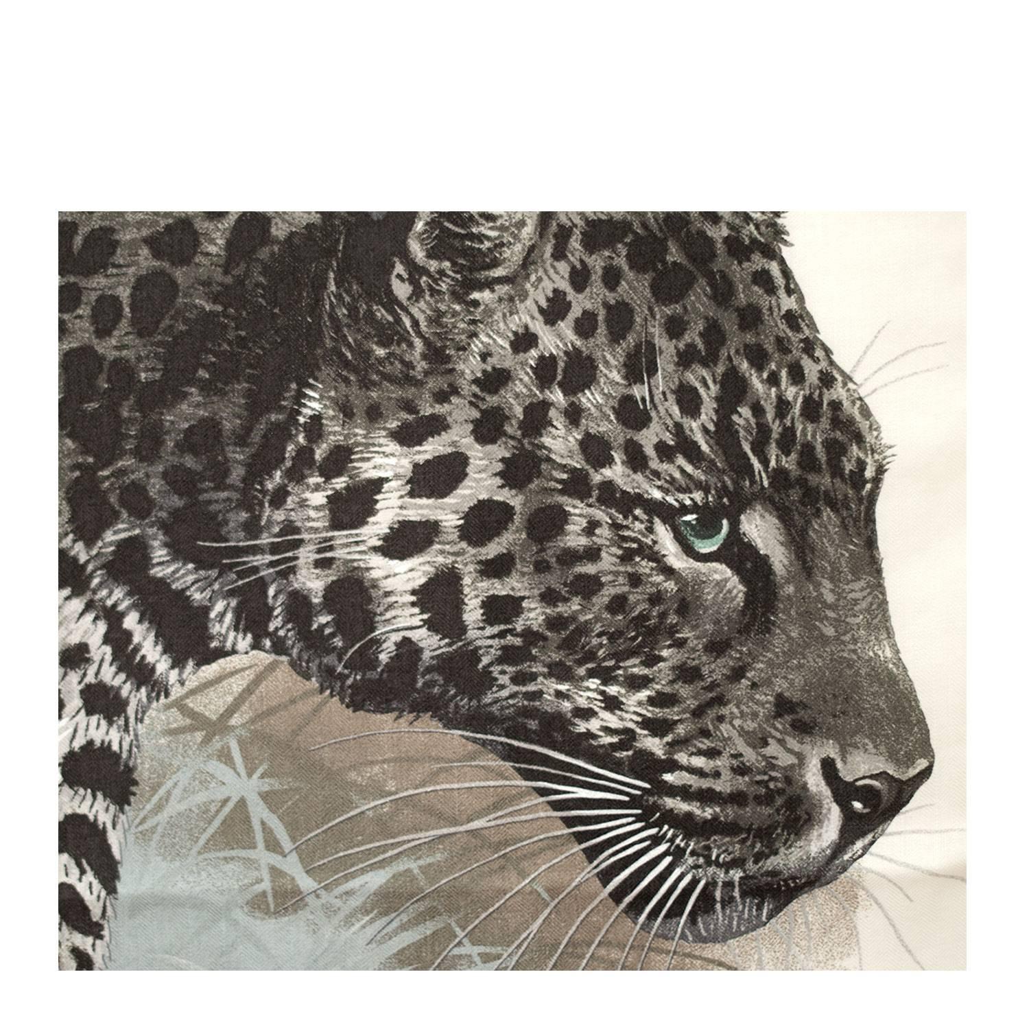 Women's or Men's Hermes Chale  Panthera Pardus Blanc/Anthracite/Vert 2016.