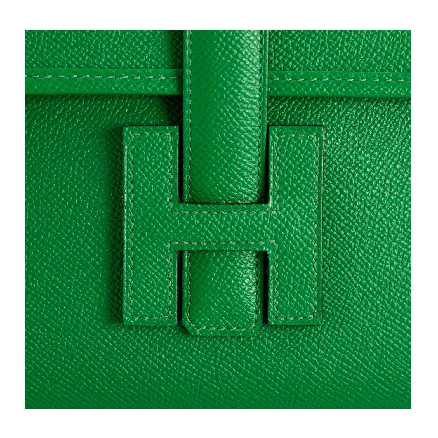 Hermes Jige Elan 29 cm Epsom Leather 1K Bambou Color 2016 1