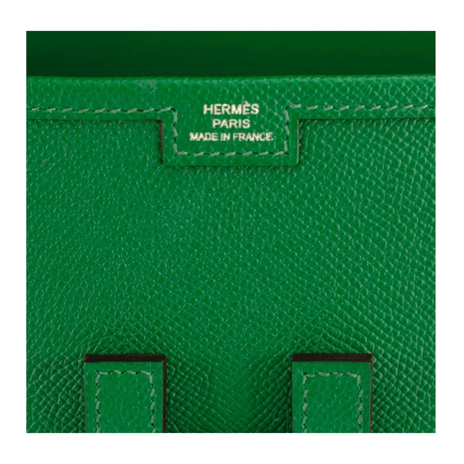 Hermes Jige Elan 29 cm Epsom Leather 1K Bambou Color 2016 2