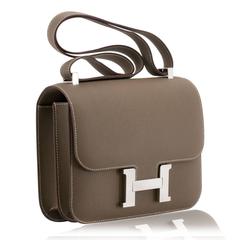 Hermes Handbag CONSTANCE III 24cm Epsom Leather 18 Etoupe Color PHW 2016