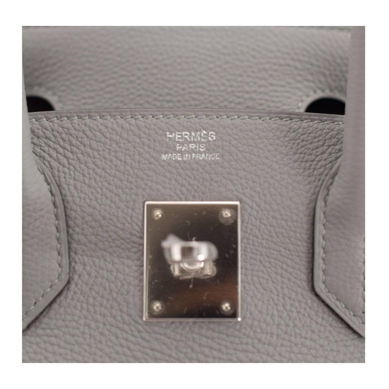Hermes Handbag Birkin 30 Togo Leather 4Z Gris Mouette Color Palladium Hardware 2 1