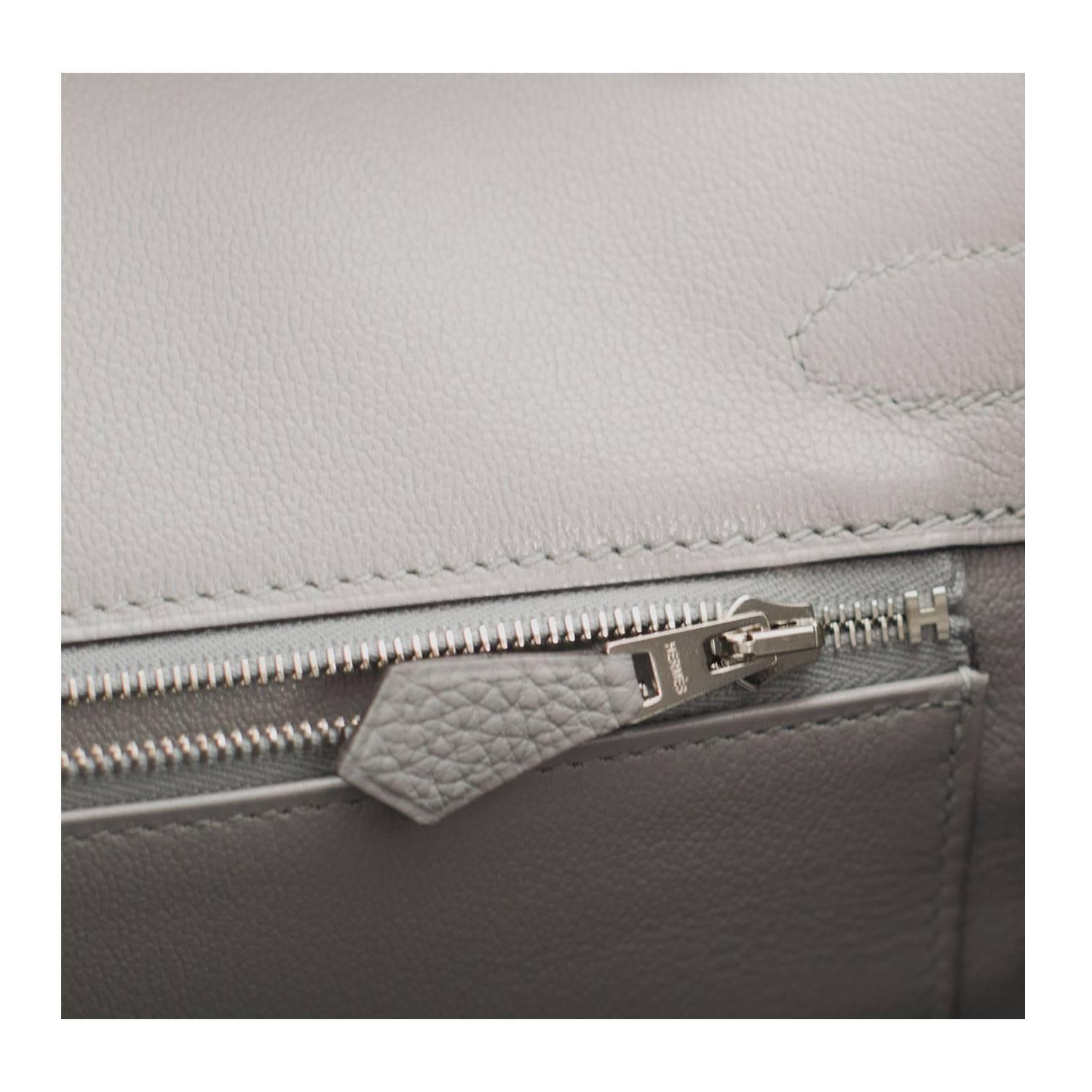 Hermes Handbag Birkin 30 Togo Leather 4Z Gris Mouette Color Palladium Hardware 2 2