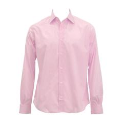 Hermes T-Shirt Col Italien Popeline de Cotton Size 41 Color RoseClair 2016.