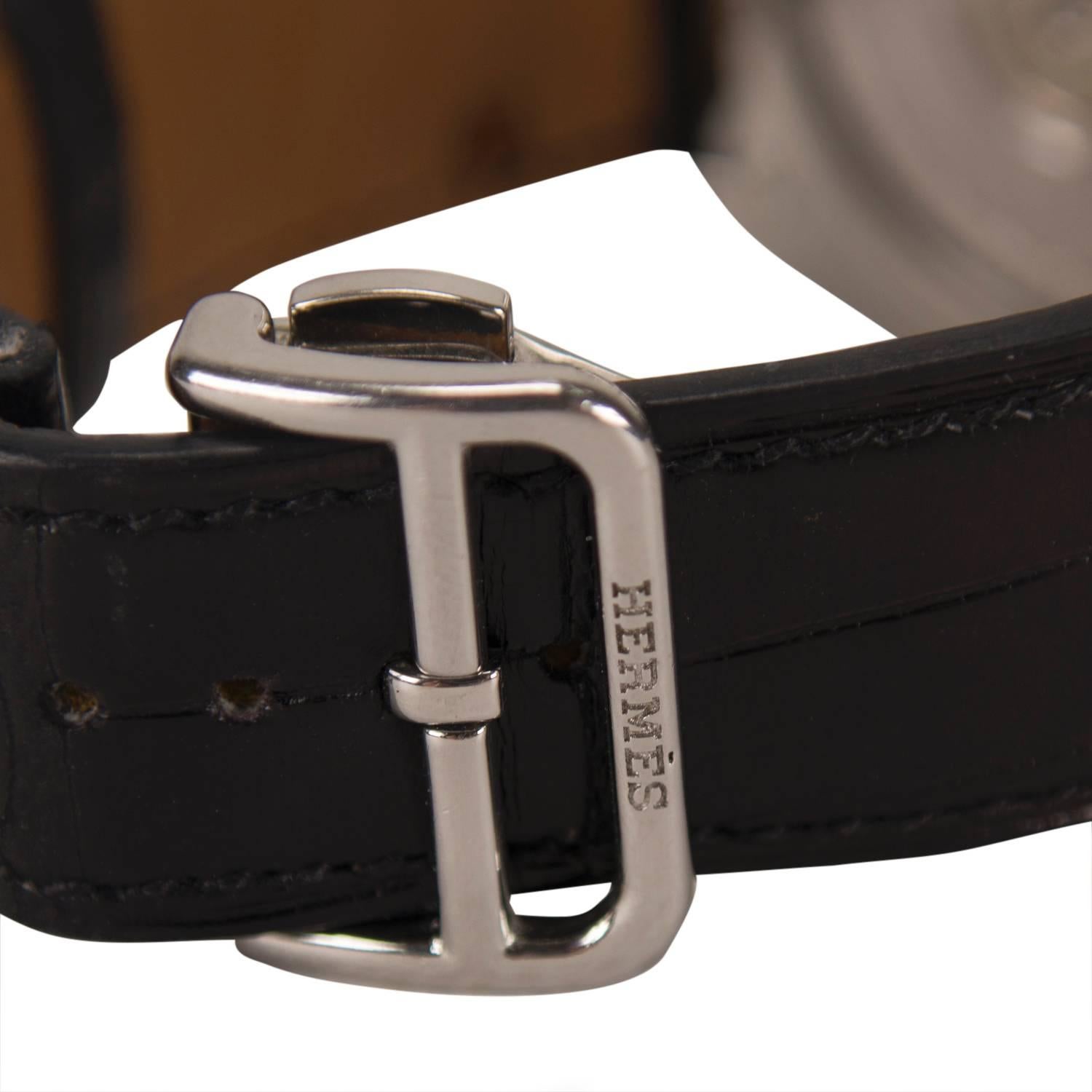 Hermès Arceau Watch Grande Lune Black 2012 For Sale 1