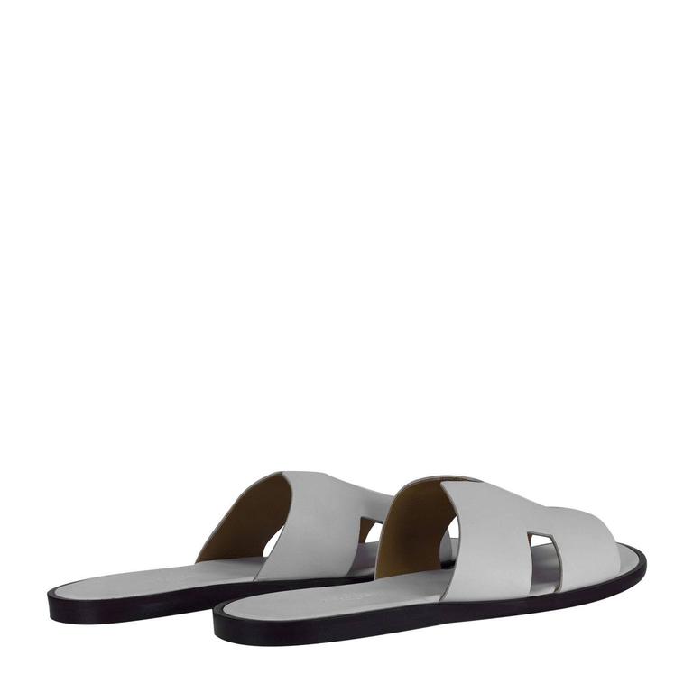 Hermes Men's Sandals Izmir Veau Leather White Color 43 Size 2016 For Sale at 1stDibs hermes