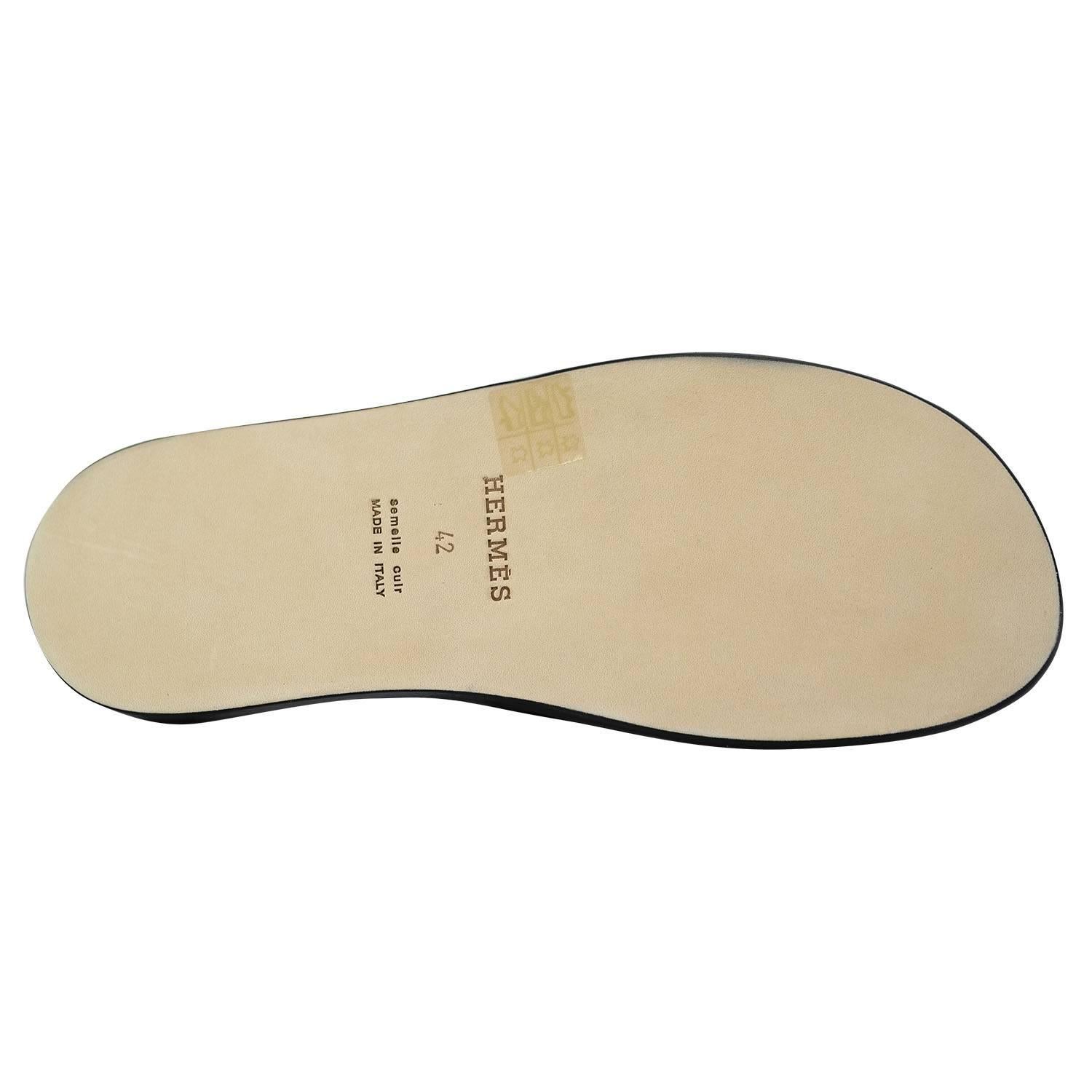 hermes slippers men