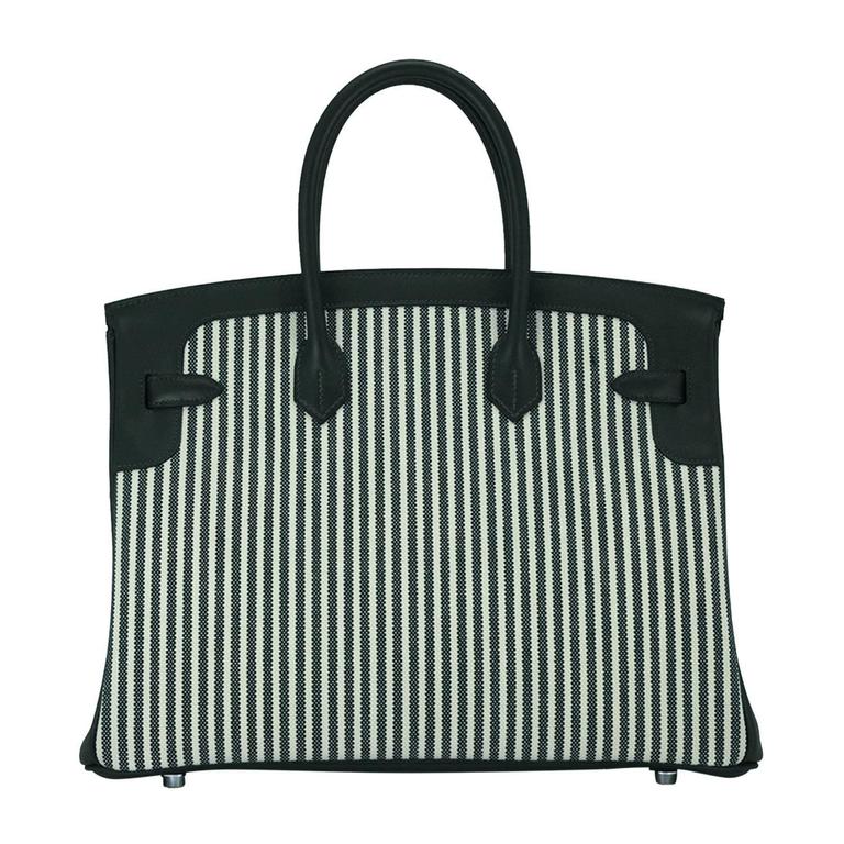 HM BIRKIN 30CM IN VEAU BARENIA SWIFT CALFSKIN ERCU TOILE CANVAS