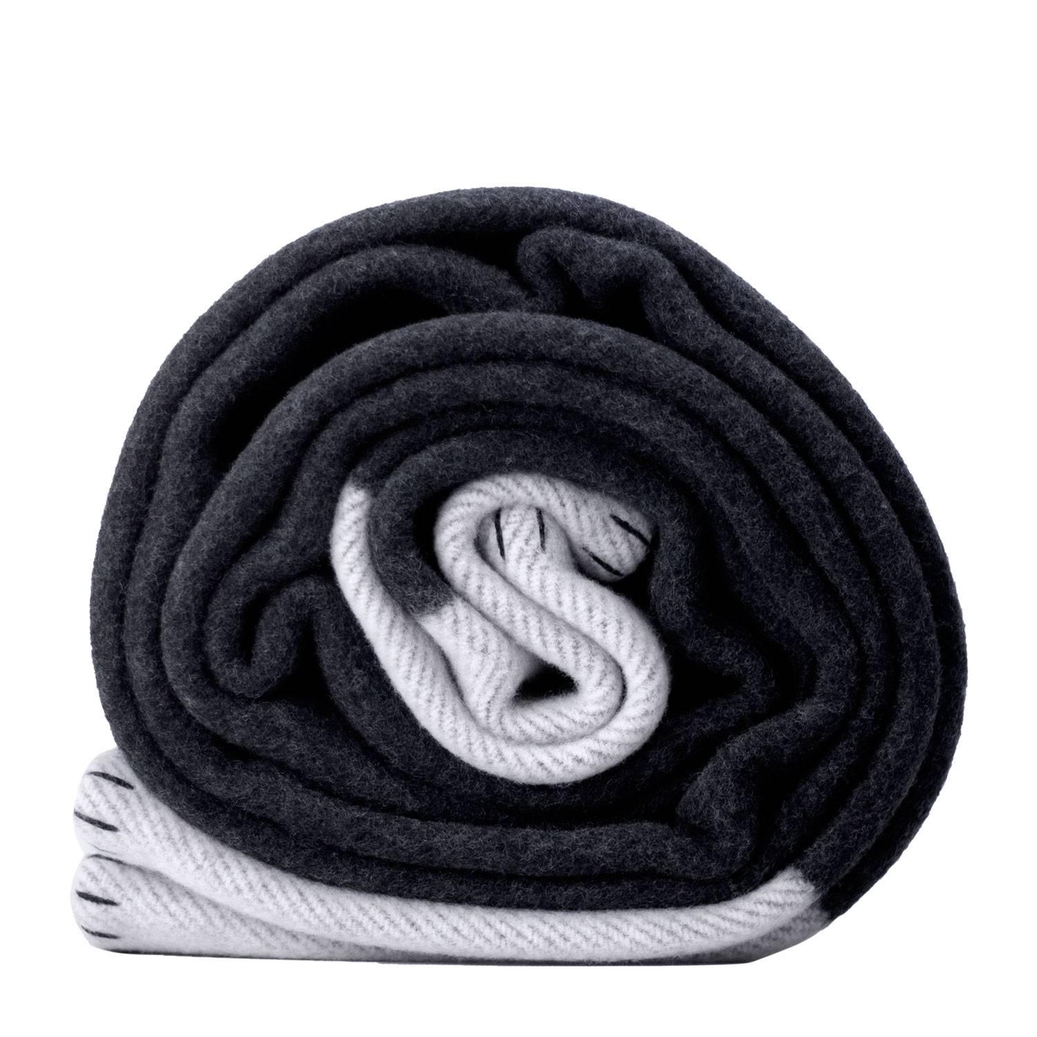 Hermes Avalon Blanket Cocuch Ecru / Dark Gray Color 90% Wool/10% Cachemire 2017 2