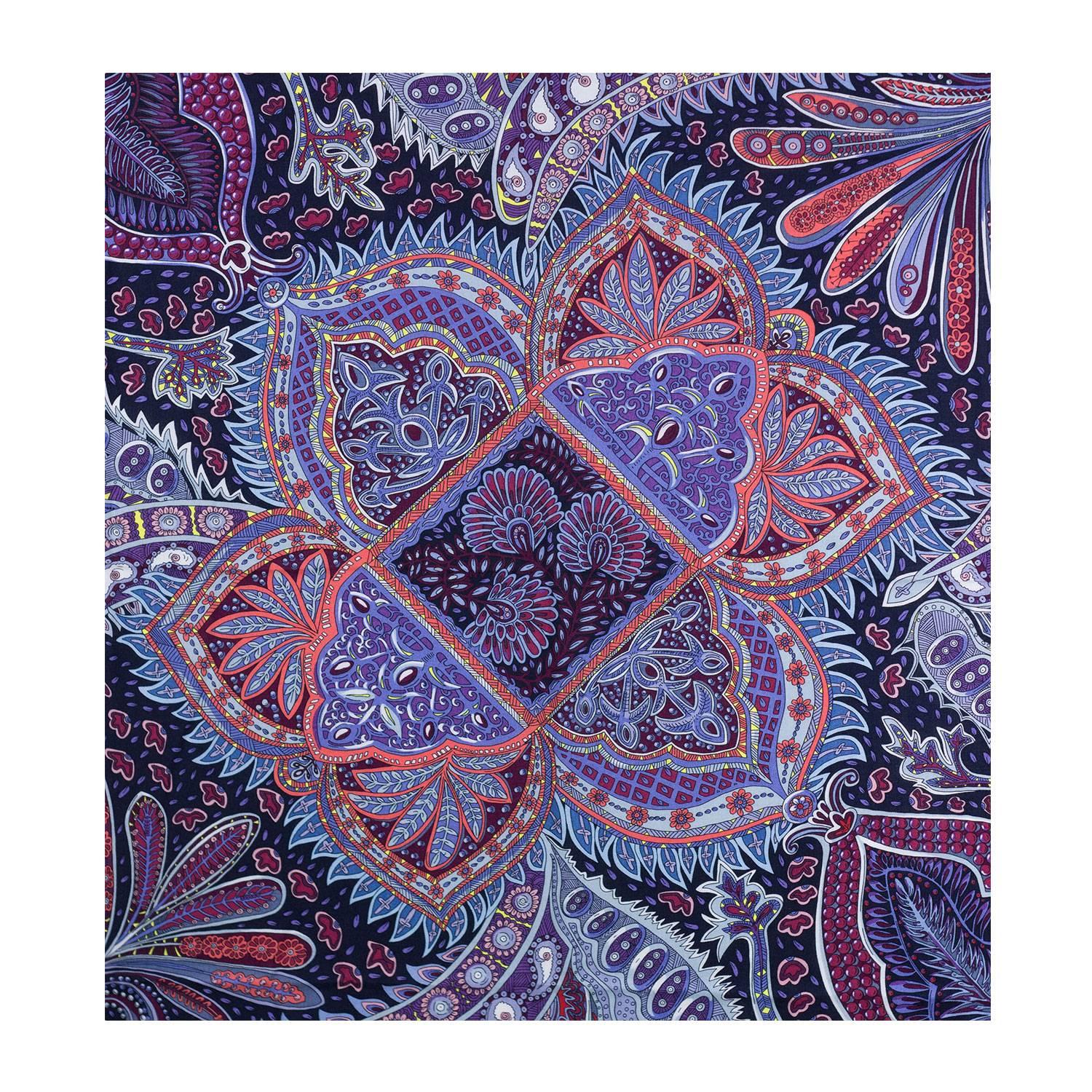 Purple Hermes Shawl 