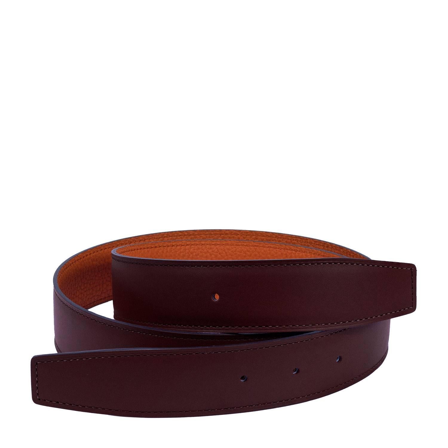 Brown Hermes Men´s Reversible Belt 