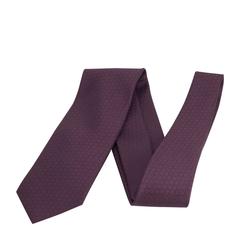 Hermes silk tie "Façonnée H 24" hand-folded, 3.15'' wide 100% silk Violet Color 