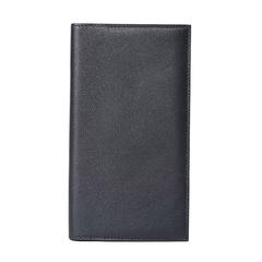 Hermes Man Long Wallet Veau Leather 89 Black Color
